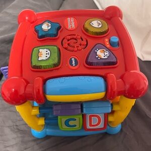 Red and Blue Activity Cube